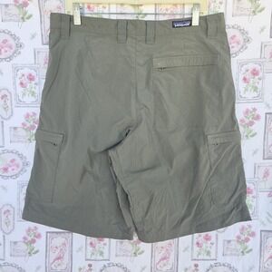 Patagonia Men's Orvis Green Nylon Hiking Cargo Shorts Outdoor Travel Size 34